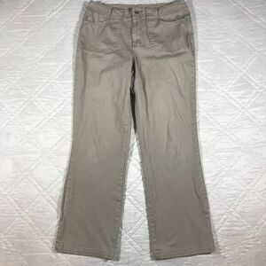 French Cuff Wide Leg Khaki pants‎ size 8